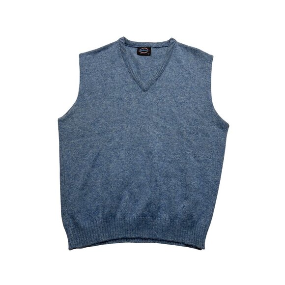 Jantzen Other - Vintage Jantzen Sweater Vest  Blue  USA Wool Men 2XL Classic Office Professional